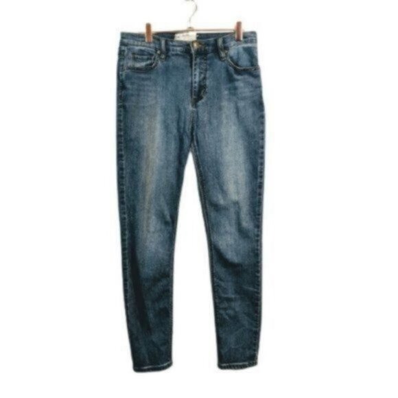 Free People | High Rise Medium Wash Skinny Jeans - Picture 1 of 11